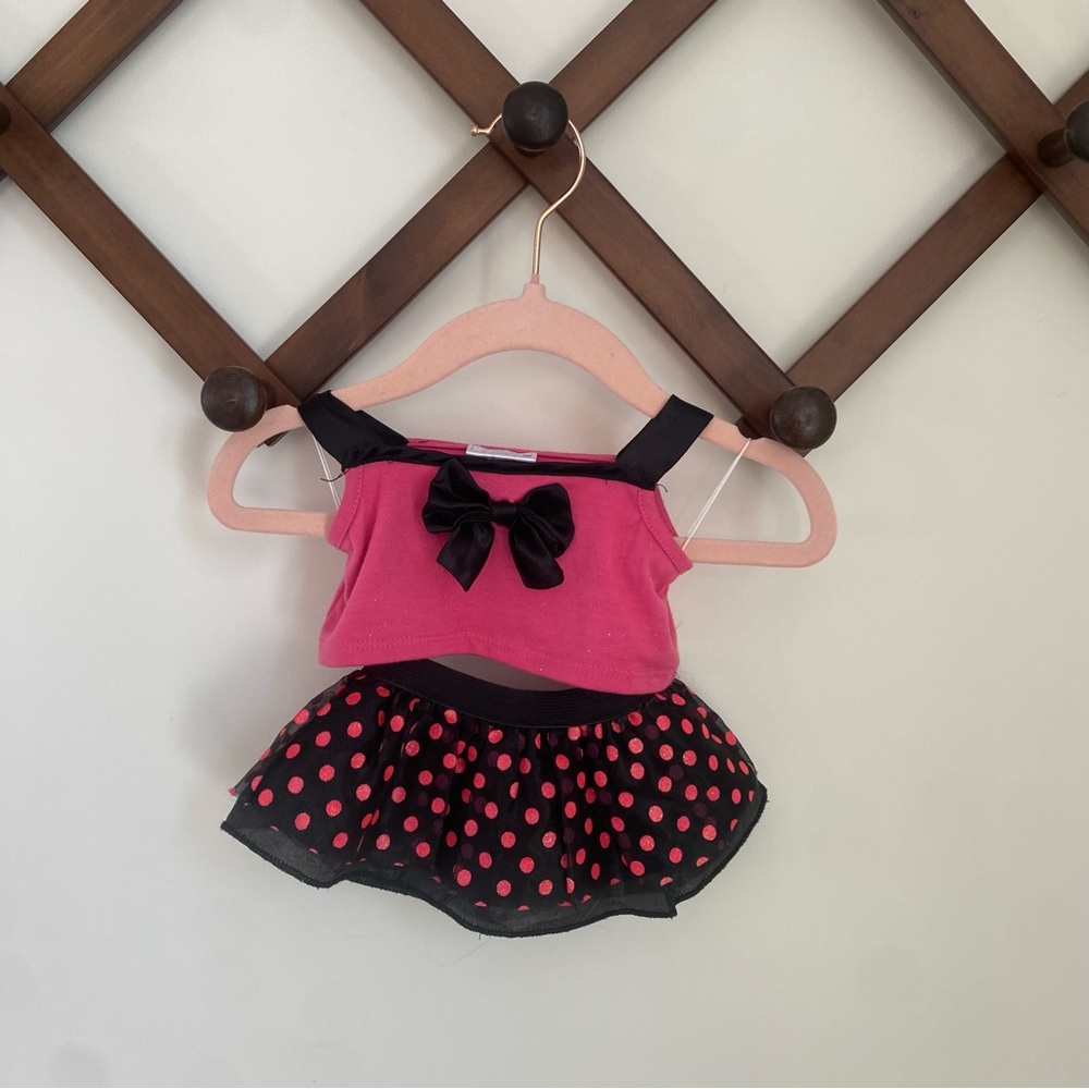 Build-A-Bear Pink and Black Dress